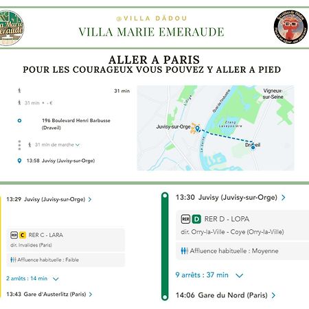 Luxury Villa Marie Emeraude Paris Orly Jacuzzi Draveil Exterior foto